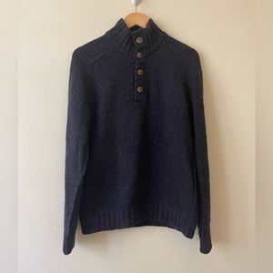 Vince Mock Neck Wool Blend Sweater Size Medium